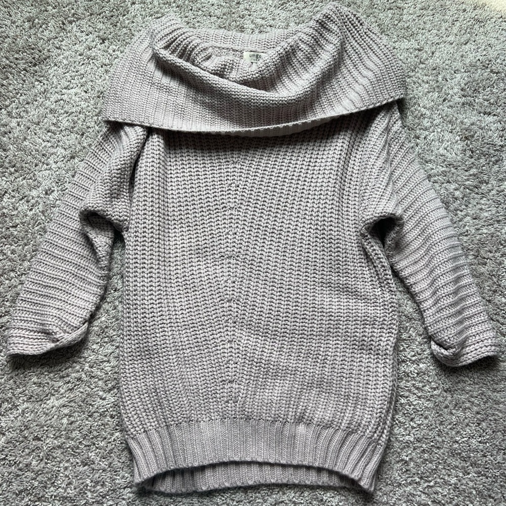 Cozy Gray Knit Sweater
